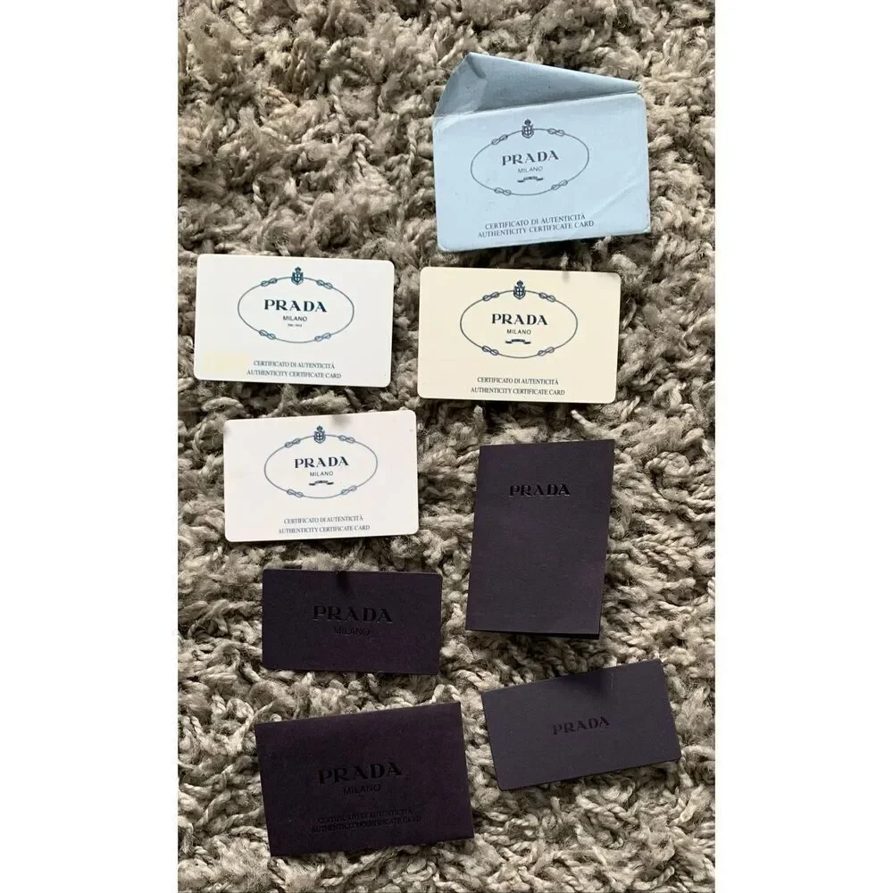 PRADA CHANEL GUCCI HERMES DIOR DESIGNER misc gift CARDS RIBBON TAGS LOT LUXURY